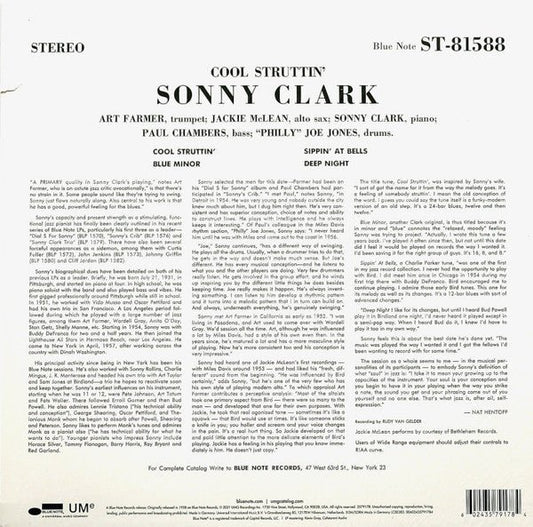 LP Sonny Clark ‎– Cool Struttin' Nuevo precintado - DISCOS NAKASHA
