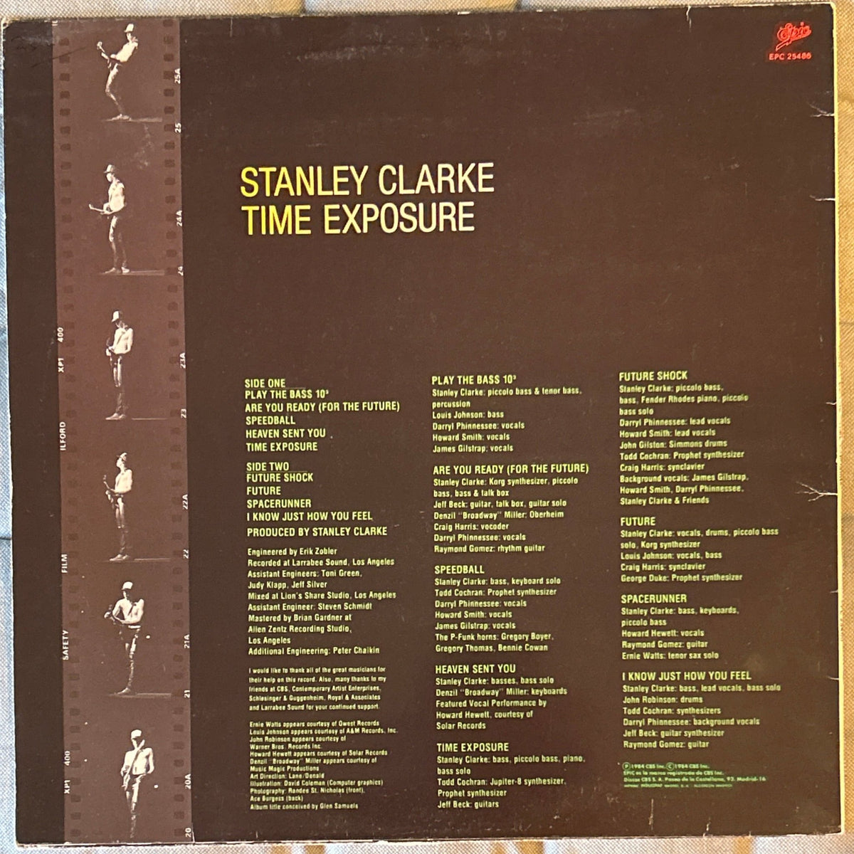 LP Stanley Clarke ‎– Time Exposure 2ª Mano - DISCOS NAKASHA