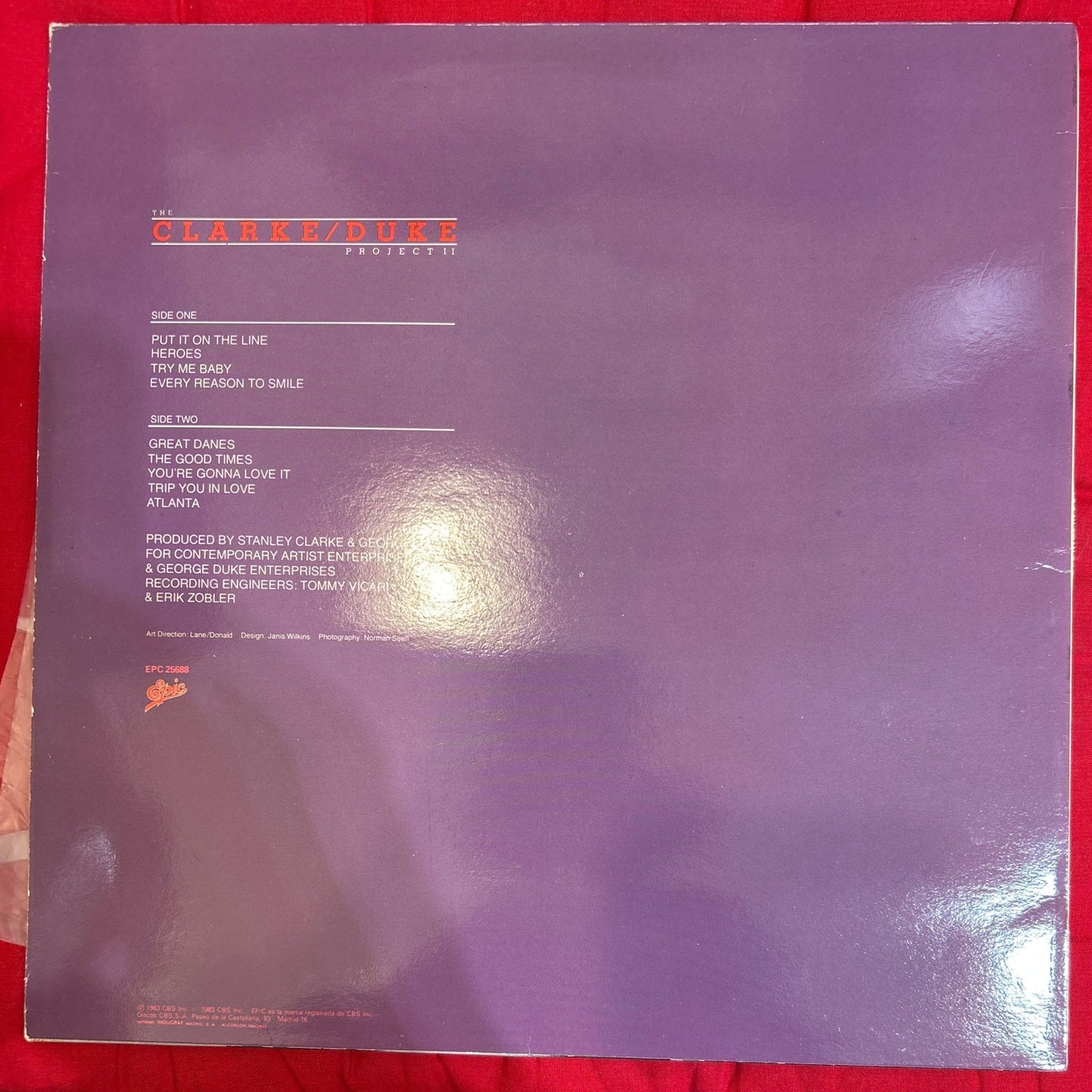 LP Stanley Clarke/George Duke – The Clarke / Duke Project II 2ª Mano - DISCOS NAKASHA