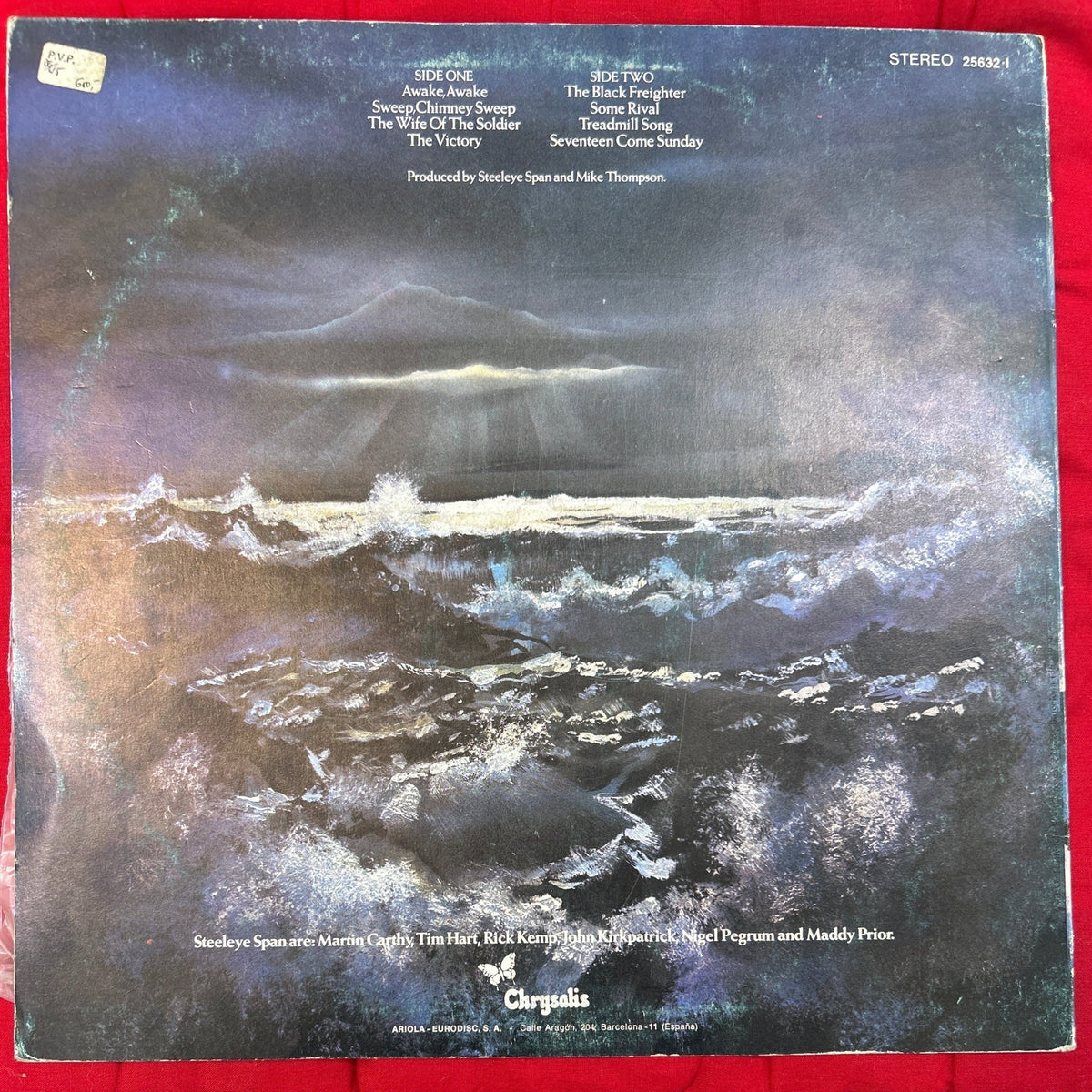 LP Steeleye Span ‎– Storm Force Ten 2ª Mano - DISCOS NAKASHA