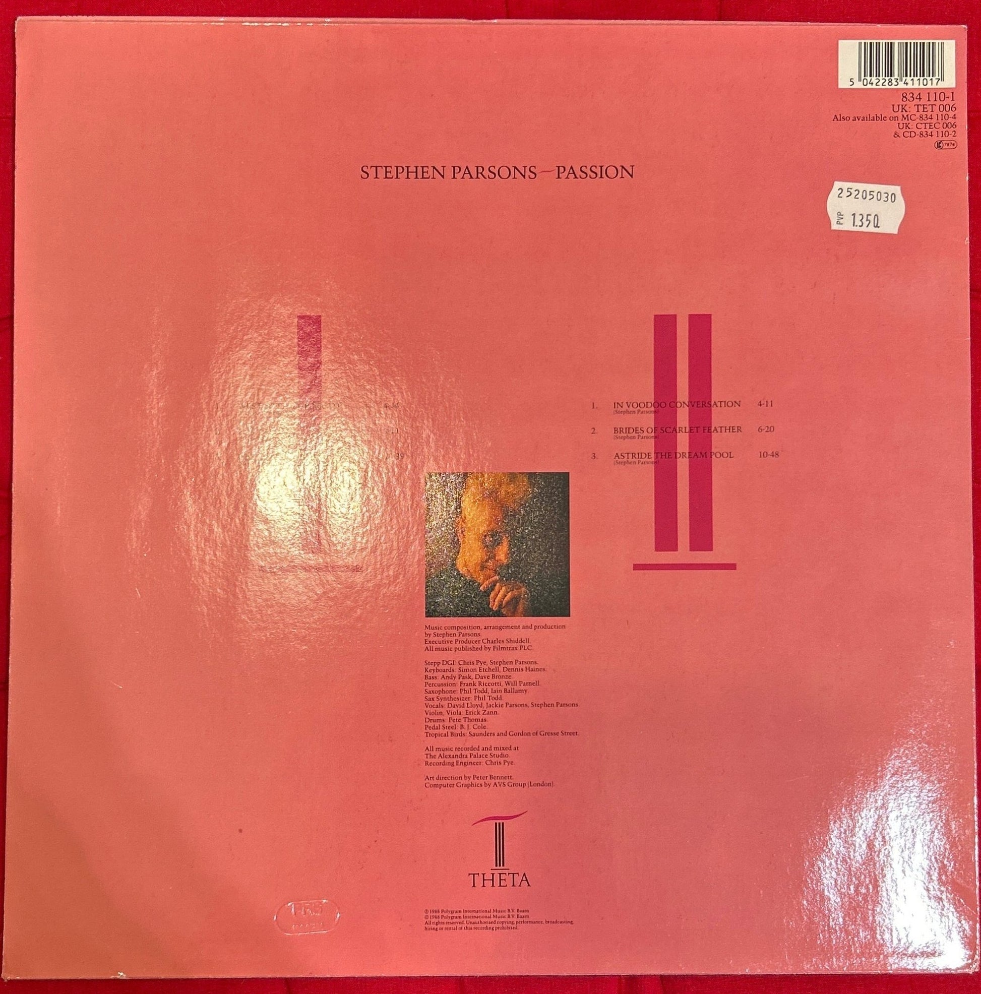 LP Stephen Parsons – Passion 2ª Mano - DISCOS NAKASHA