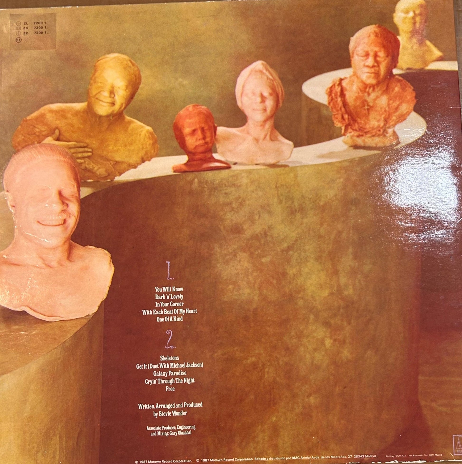 LP Stevie Wonder ‎– Characters 2ª Mano - DISCOS NAKASHA