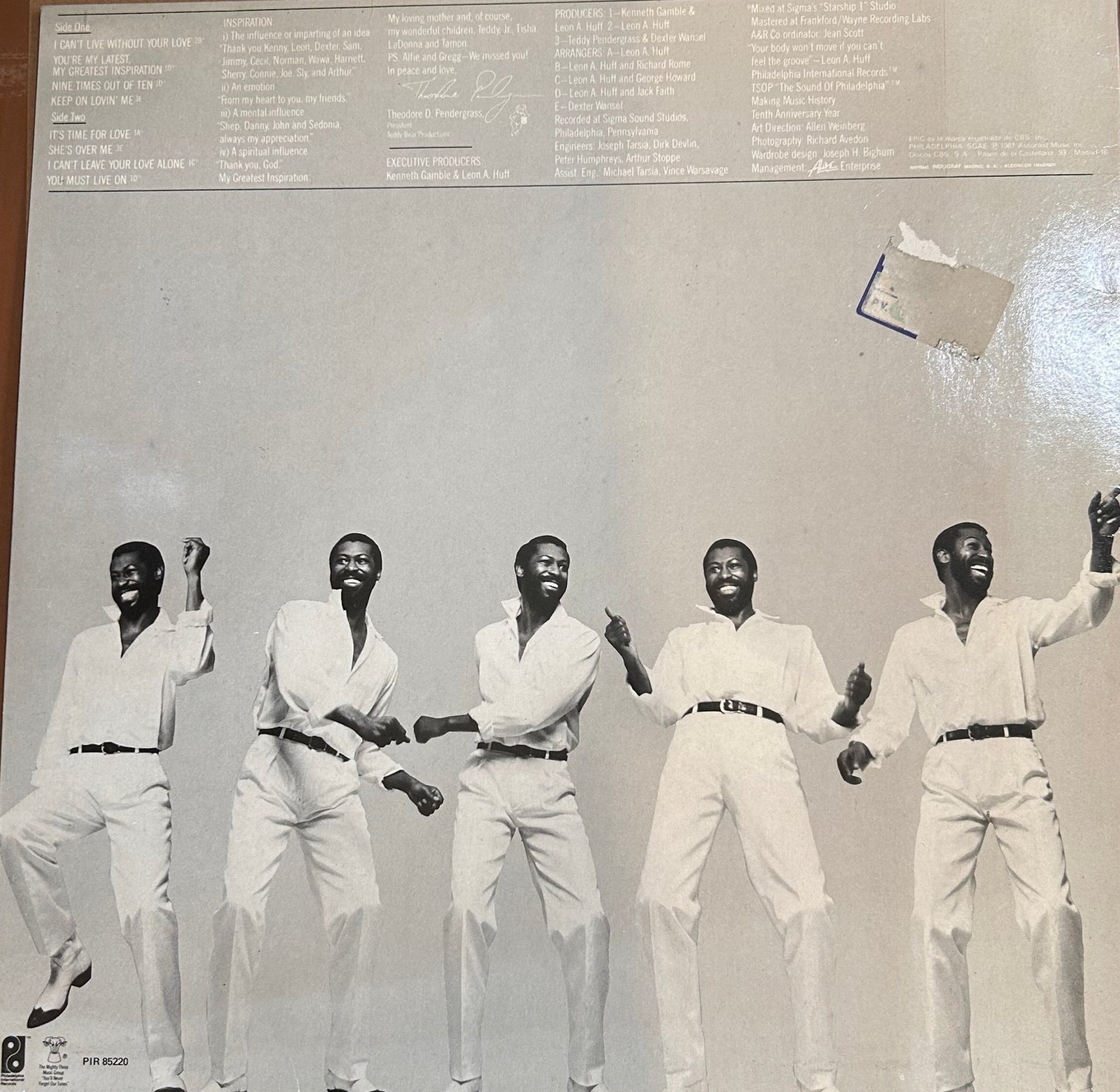 LP Teddy Pendergrass – It's Time For Love 2ª Mano - DISCOS NAKASHA