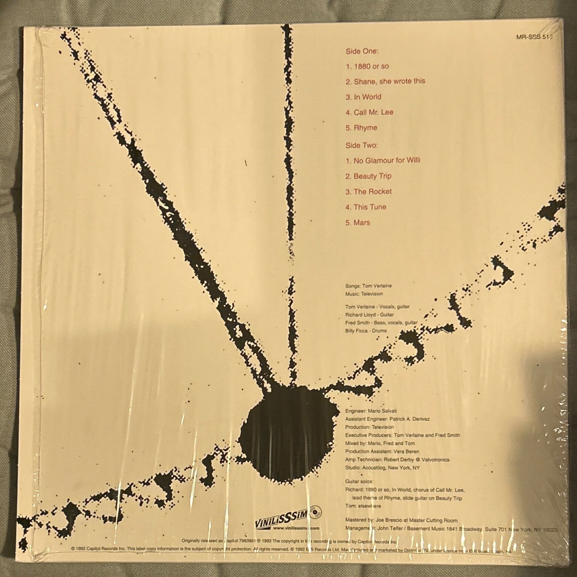 LP Television ‎– Television 2ª Mano - DISCOS NAKASHA