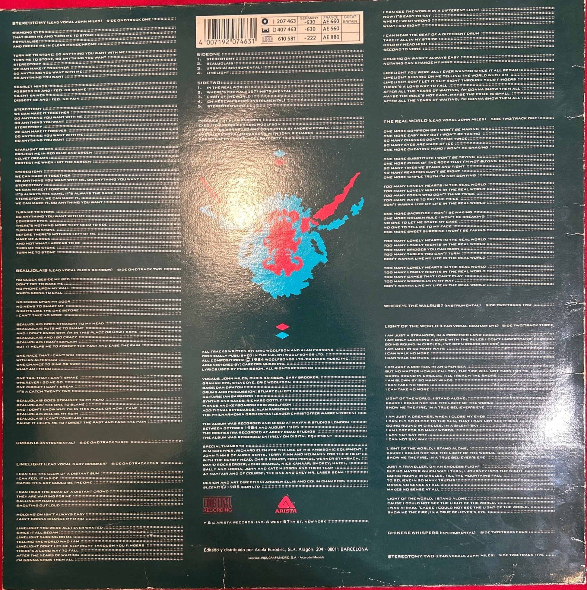 LP The Alan Parsons Project ‎– Stereotomy 2ª Mano (Producto exclusivo recogida en tienda) - DISCOS NAKASHA