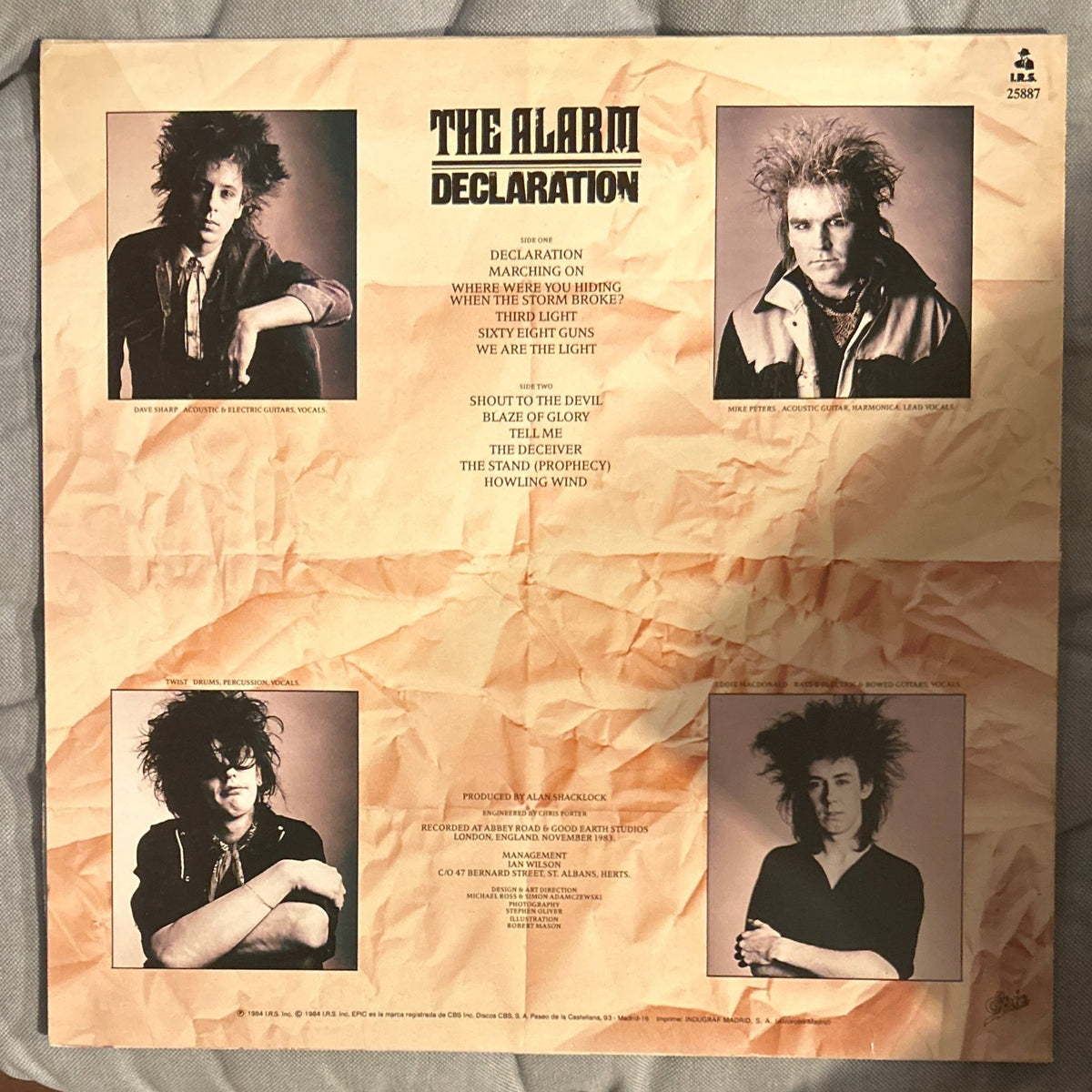 LP The Alarm ‎– Declaration 2ª Mano - DISCOS NAKASHA
