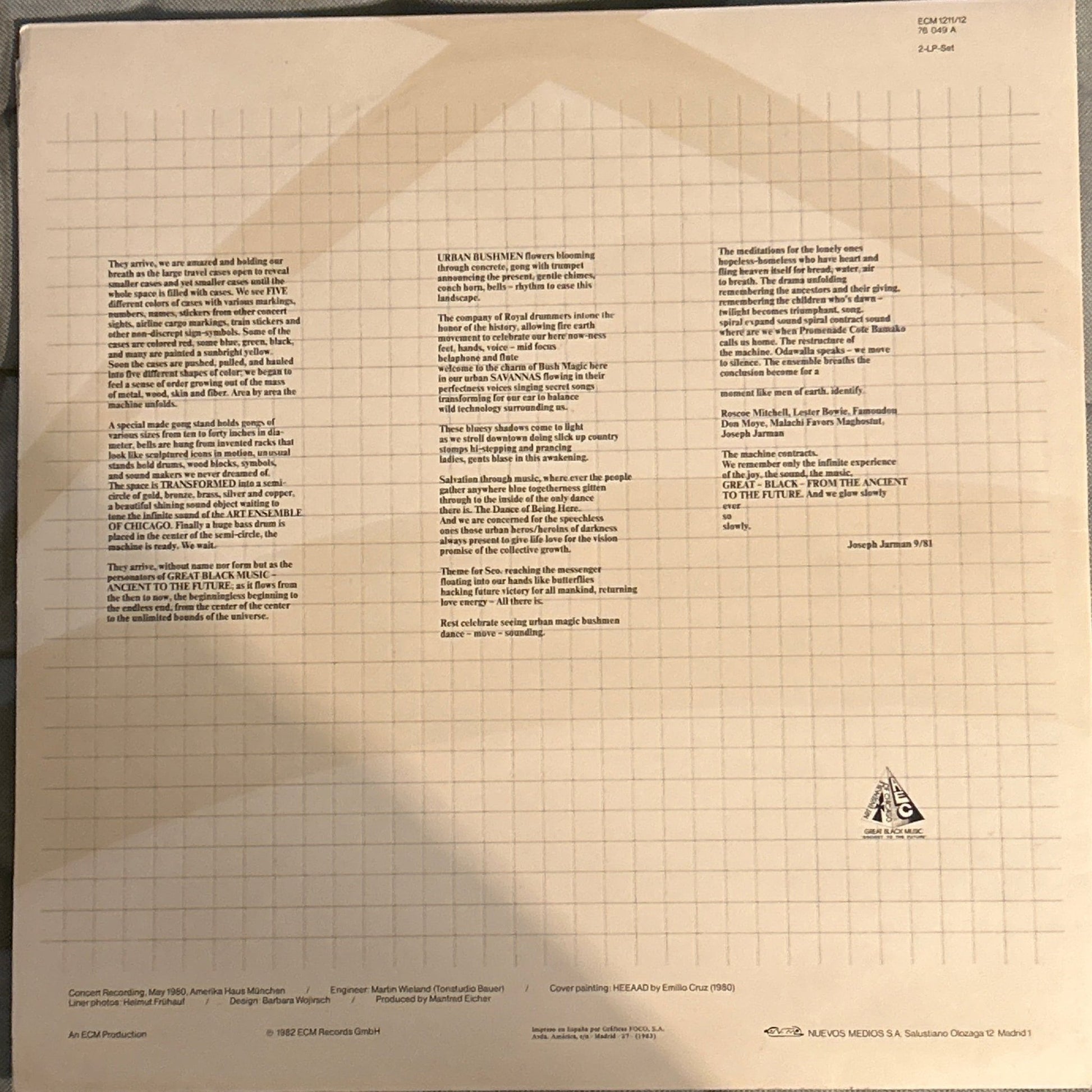 LP The Art Ensemble Of Chicago ‎– Urban Bushmen 2ª Mano - DISCOS NAKASHA
