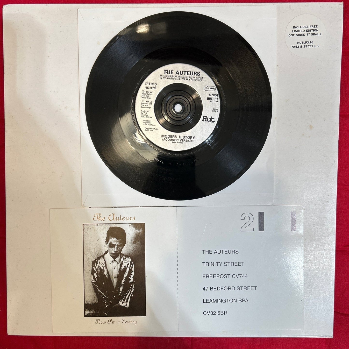 LP The Auteurs ‎– Now I'm A Cowboy 2ª Mano - DISCOS NAKASHA