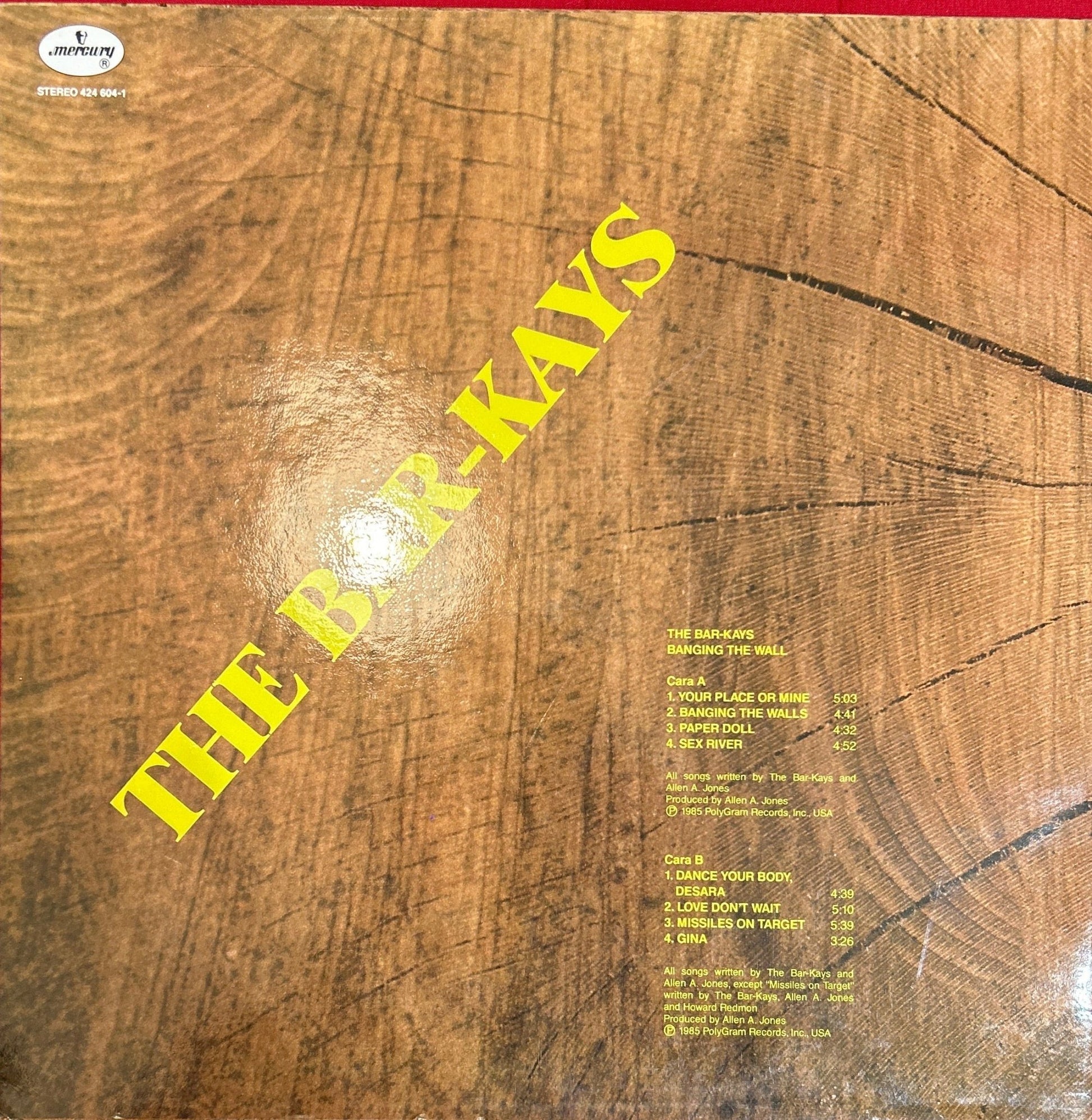 LP The Bar - Kays ‎– Banging The Wall 2ª Mano - DISCOS NAKASHA