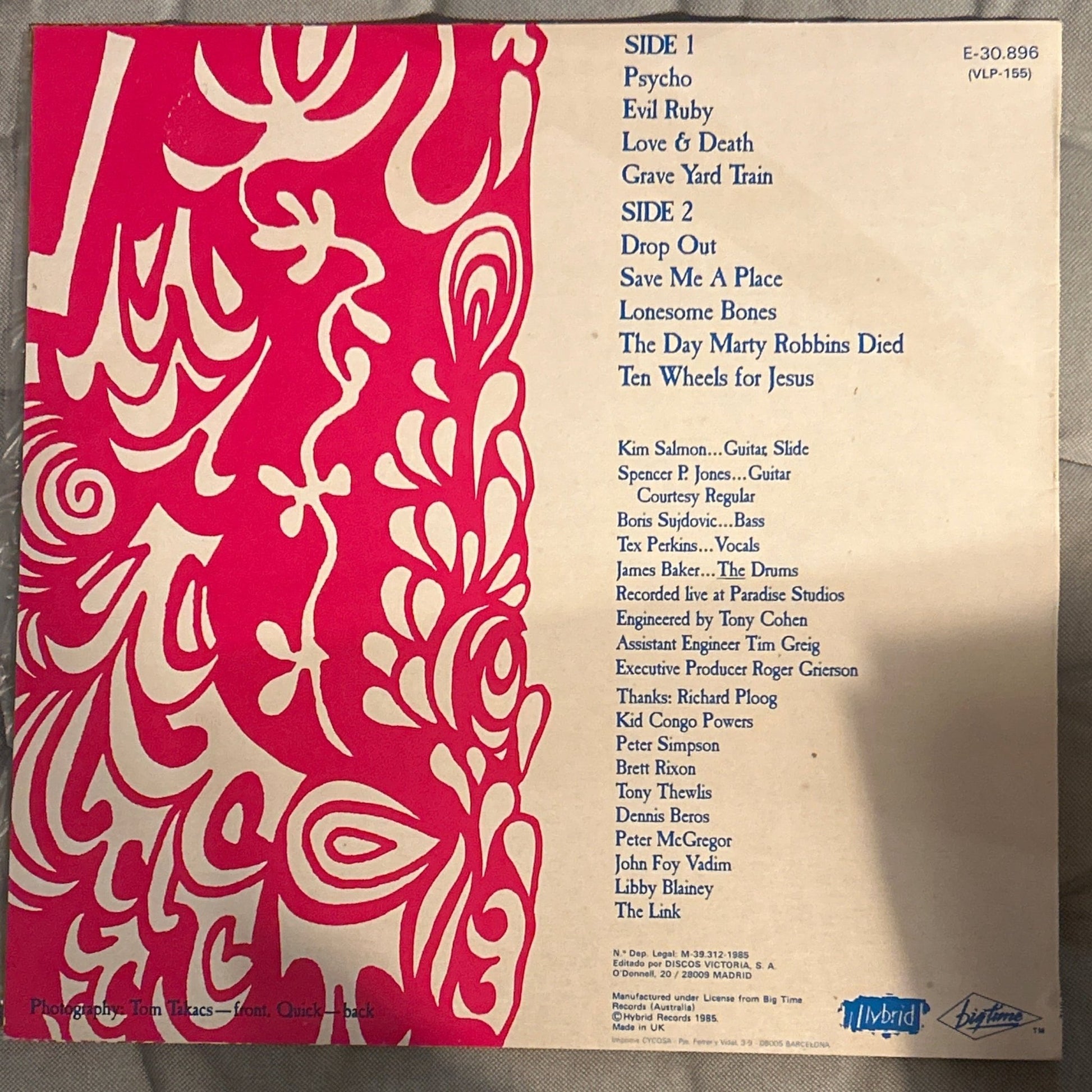 LP The Beasts Of Bourbon ‎– The Axeman's Jazz 2ª mano - DISCOS NAKASHA