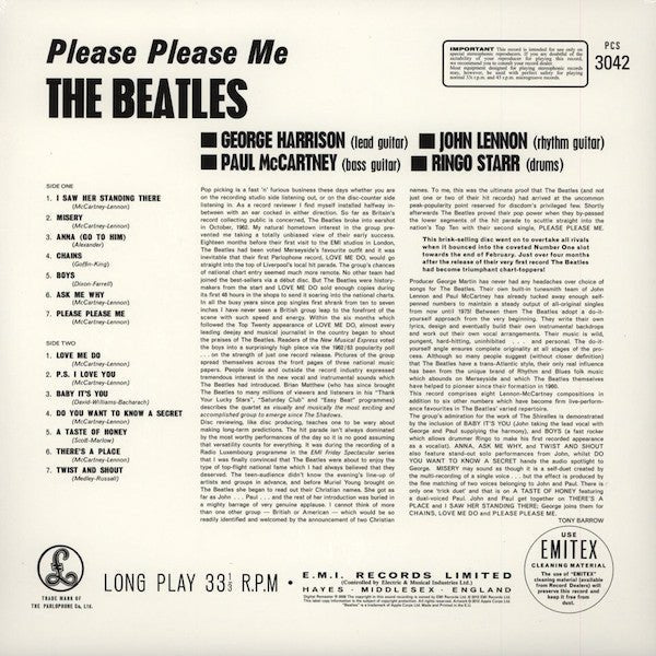 LP The Beatles – Please Please Me Nuevo precintado - DISCOS NAKASHA