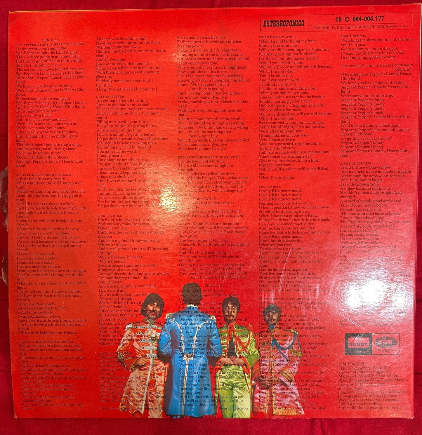 LP The Beatles ‎– Sgt. Pepper's Lonely Hearts Club Band 2ª Mano - DISCOS NAKASHA