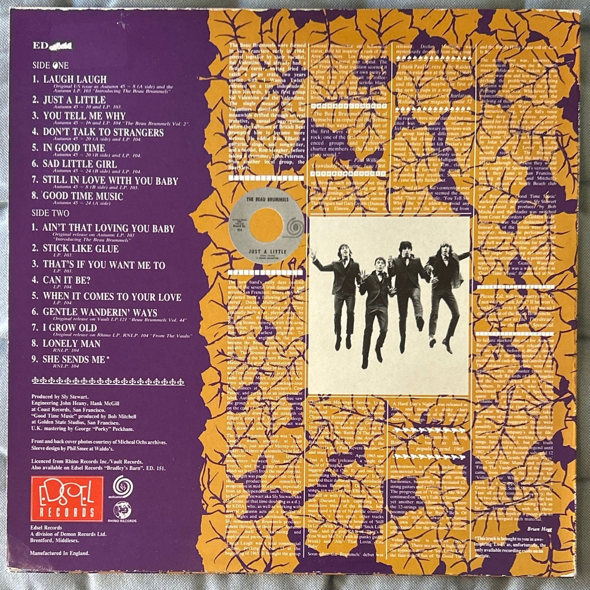 LP The Beau Brummels ‎– Autumn In San Francisco 2ª Mano - DISCOS NAKASHA