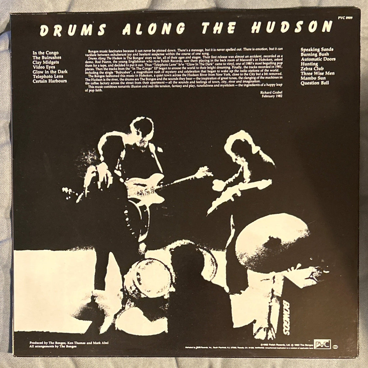 LP The Bongos ‎– Drums Along The Hudson 2ª Mano - DISCOS NAKASHA