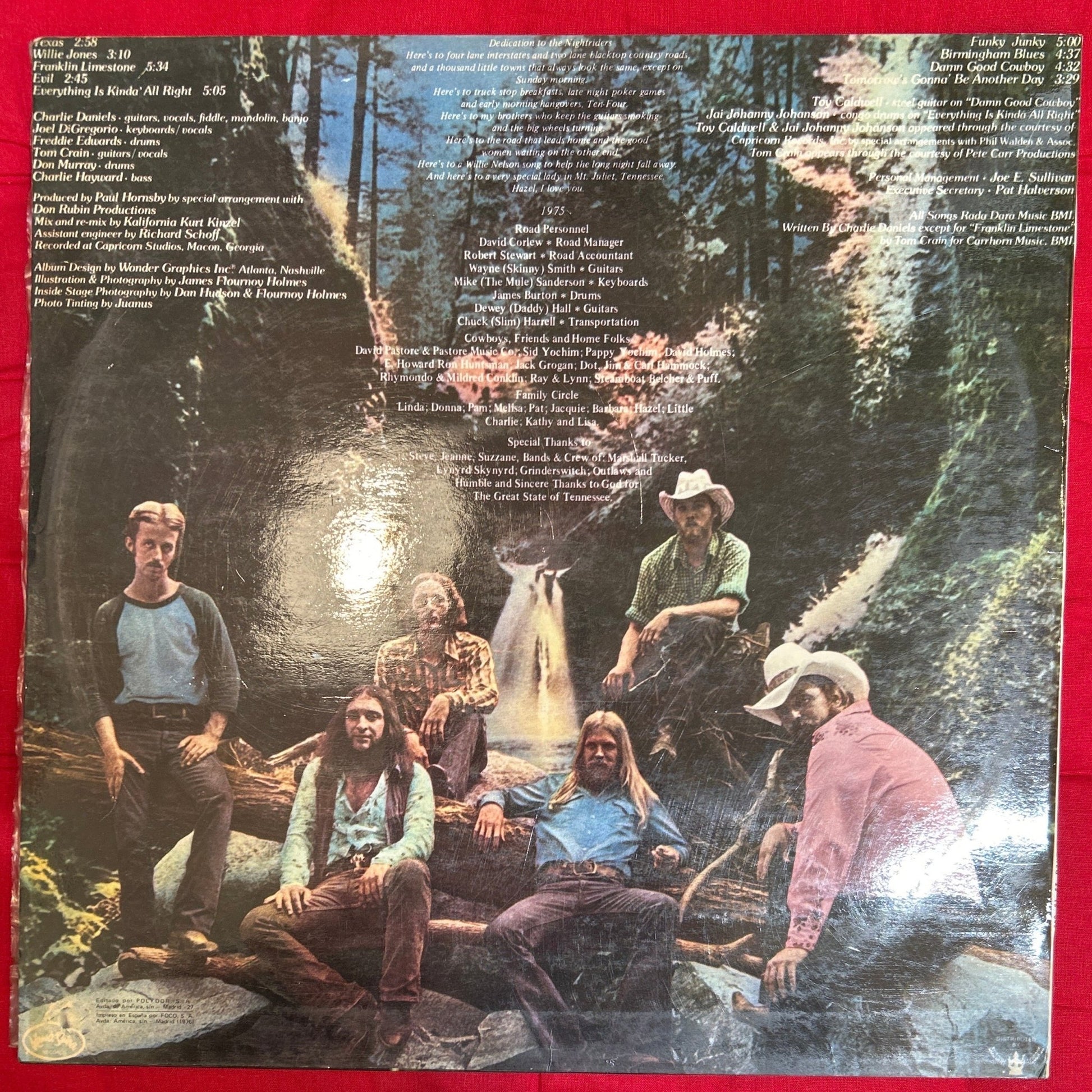 LP The Charlie Daniels Band ‎– Nightrider 2ª mano - DISCOS NAKASHA