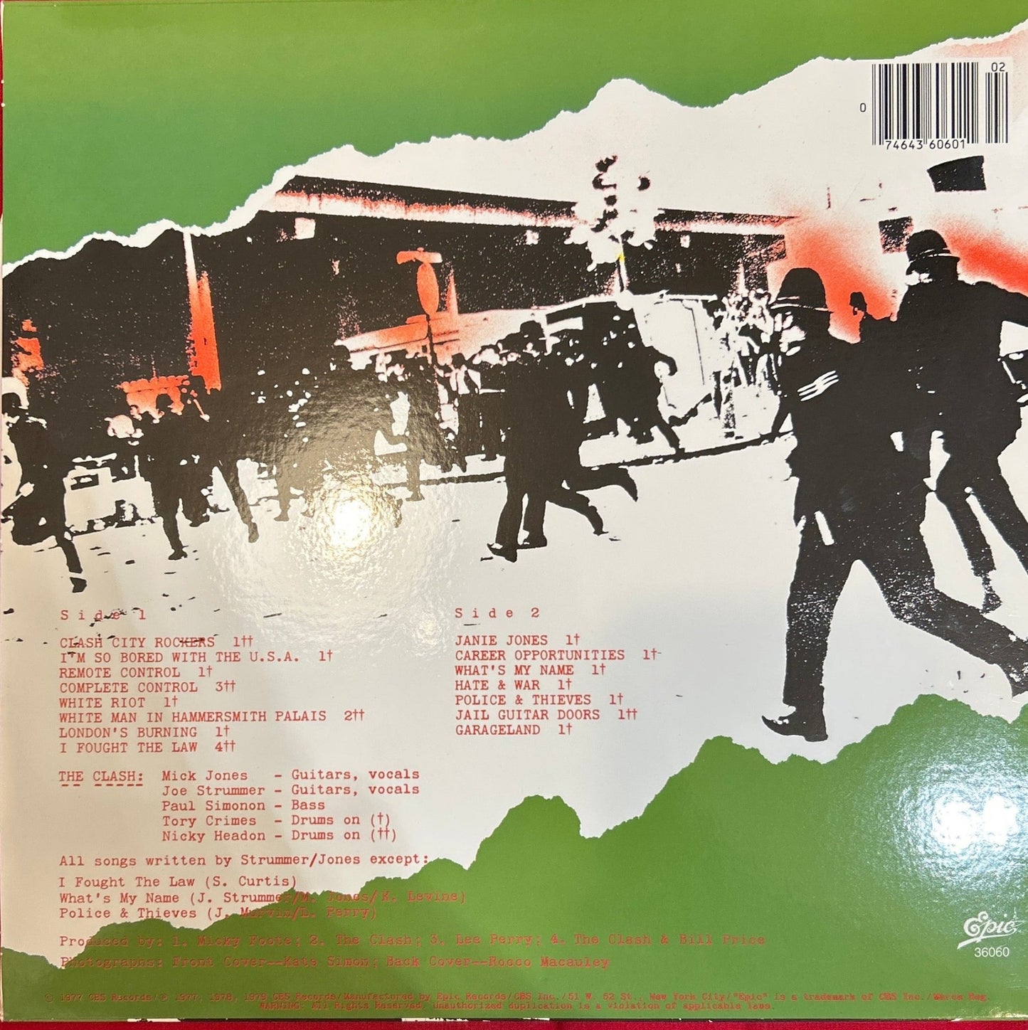 LP The Clash ‎– The Clash Ed. Americana 2ª Mano - DISCOS NAKASHA