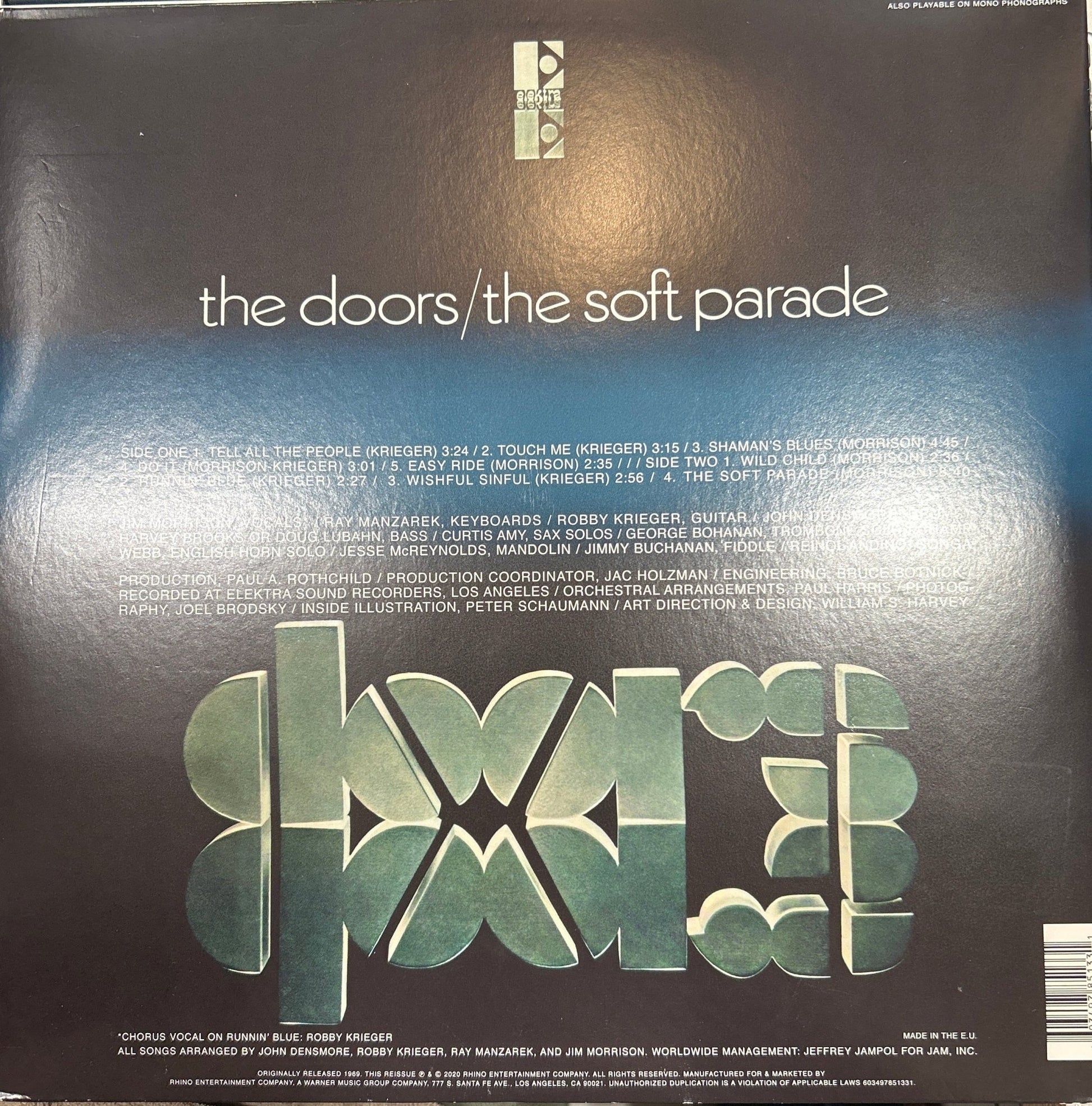 LP The Doors ‎– The Soft Parade 2ª mano - DISCOS NAKASHA
