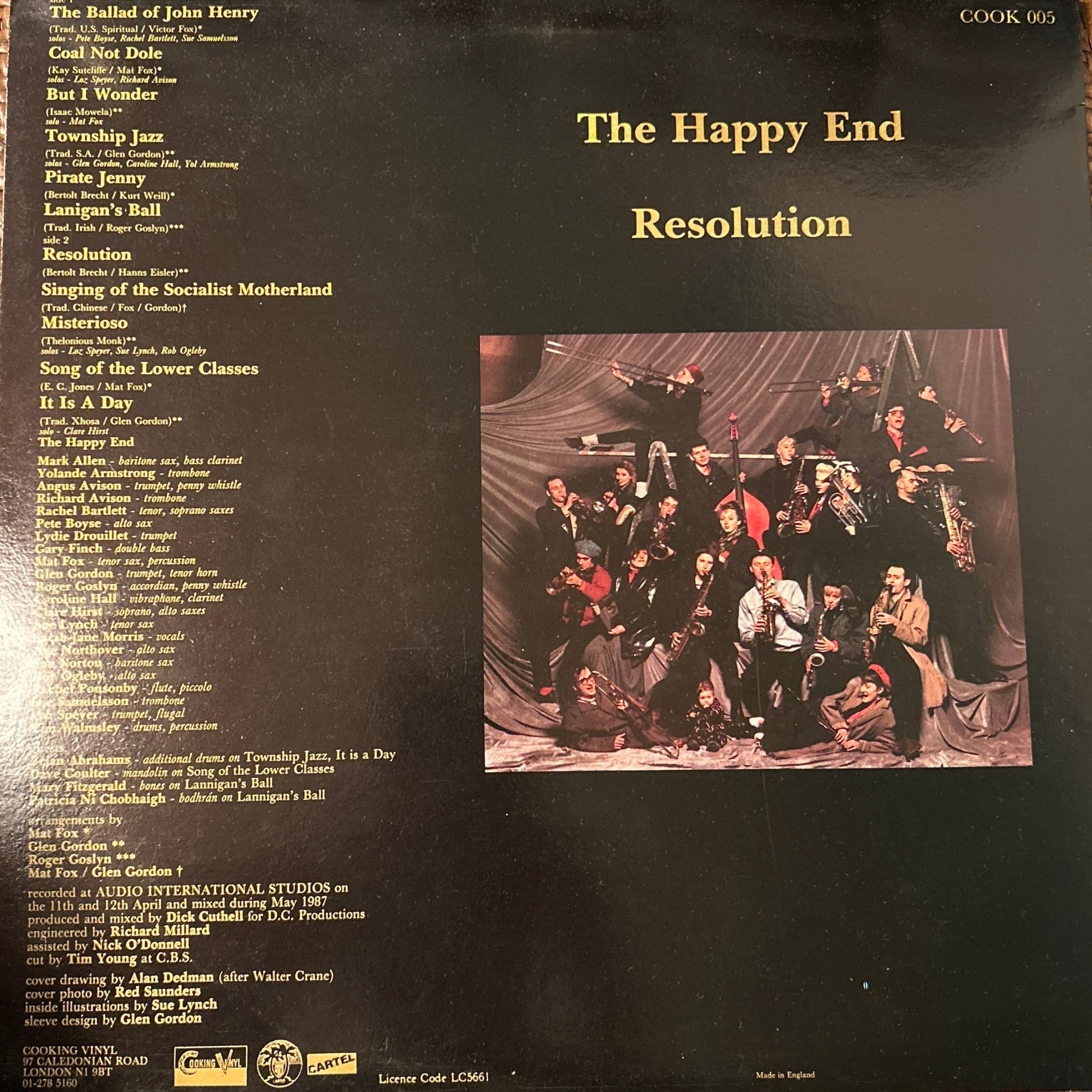 LP The Happy End ‎– Resolution 2ª mano - DISCOS NAKASHA