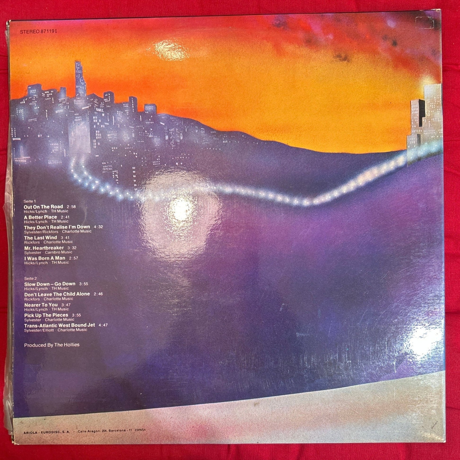 LP The Hollies ‎– Out On The Road 2ª Mano - DISCOS NAKASHA