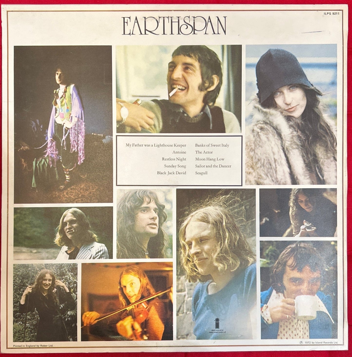 LP The Incredible String Band ‎– Earthspan Ed. Inglesa 2ª Mano - DISCOS NAKASHA