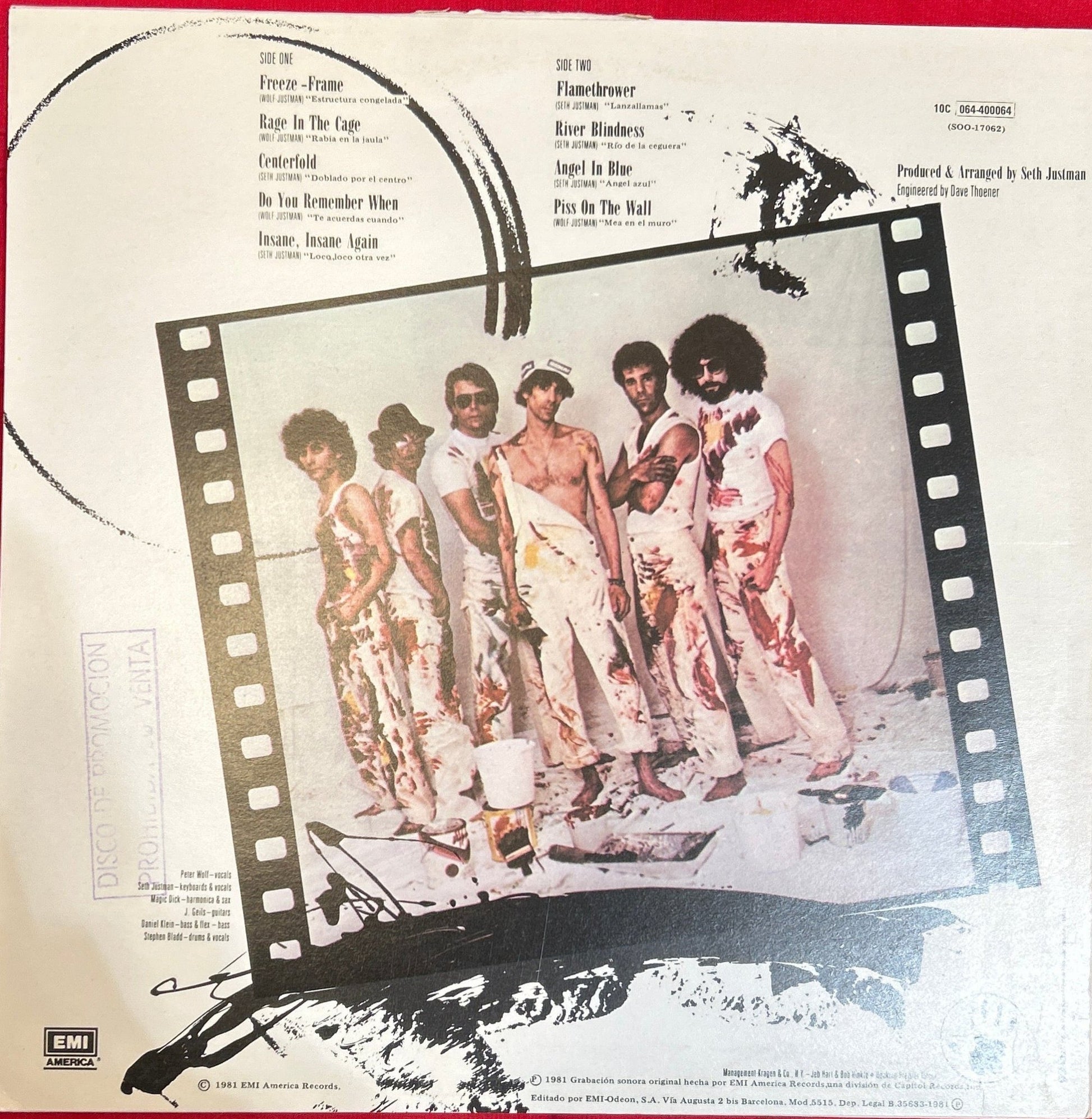 LP The J. Geils Band – Freeze - Frame = Estructura Congelada 2ª mano - DISCOS NAKASHA