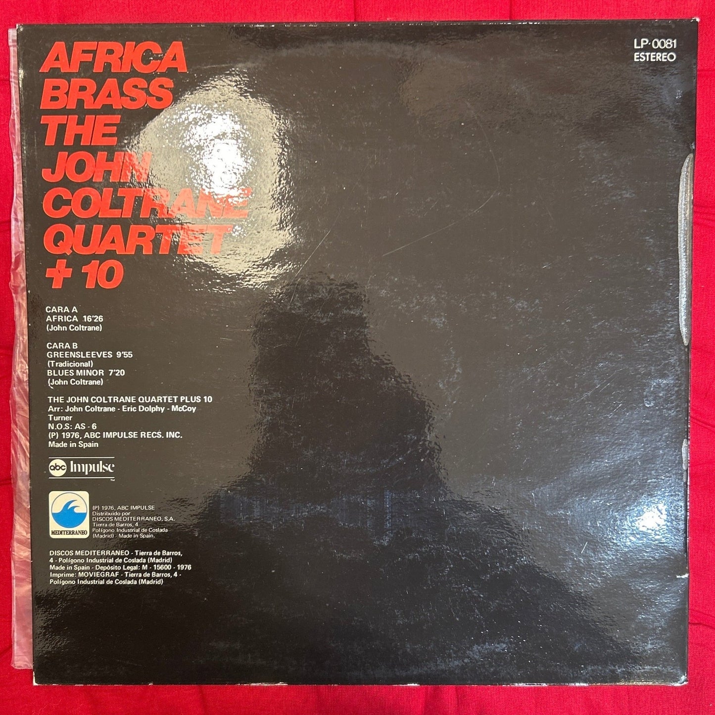 LP The John Coltrane Quartet + 10 – Africa Brass 2ª Mano - DISCOS NAKASHA