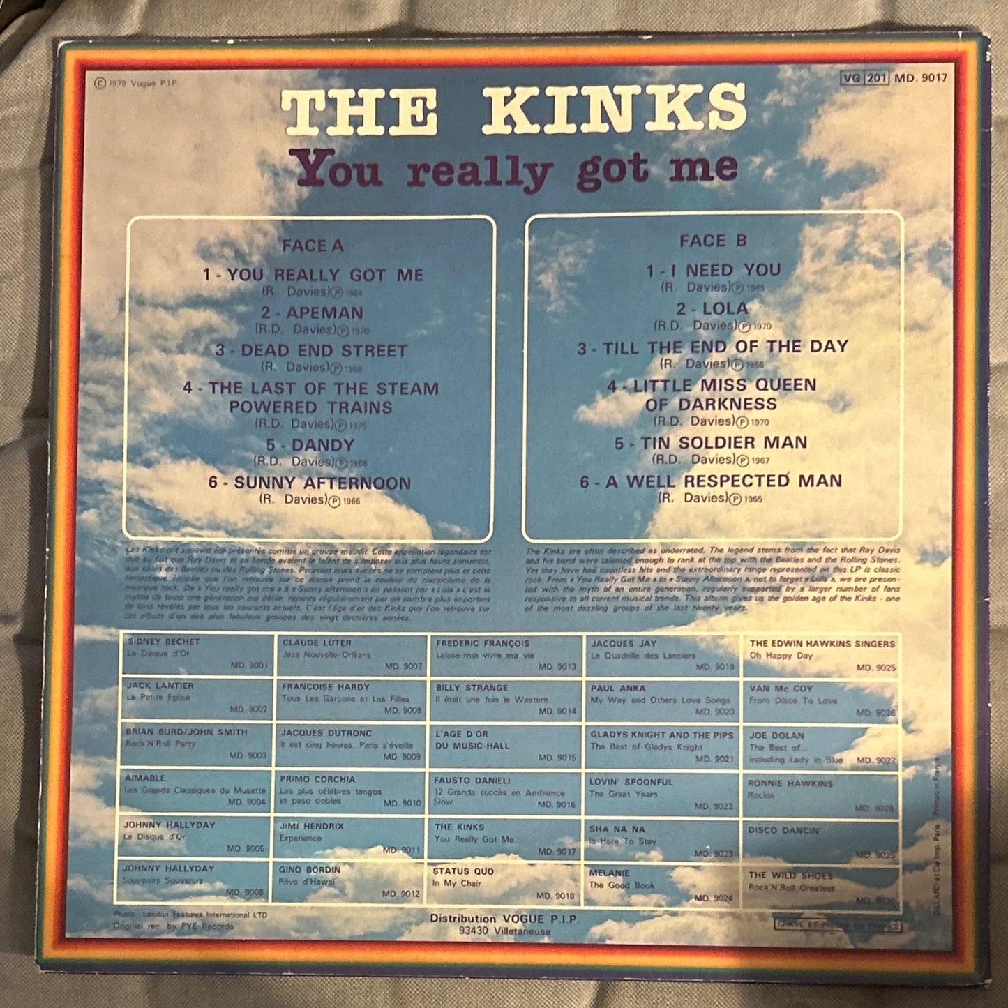LP The Kinks ‎– You Really Got Me 2ª Mano - DISCOS NAKASHA