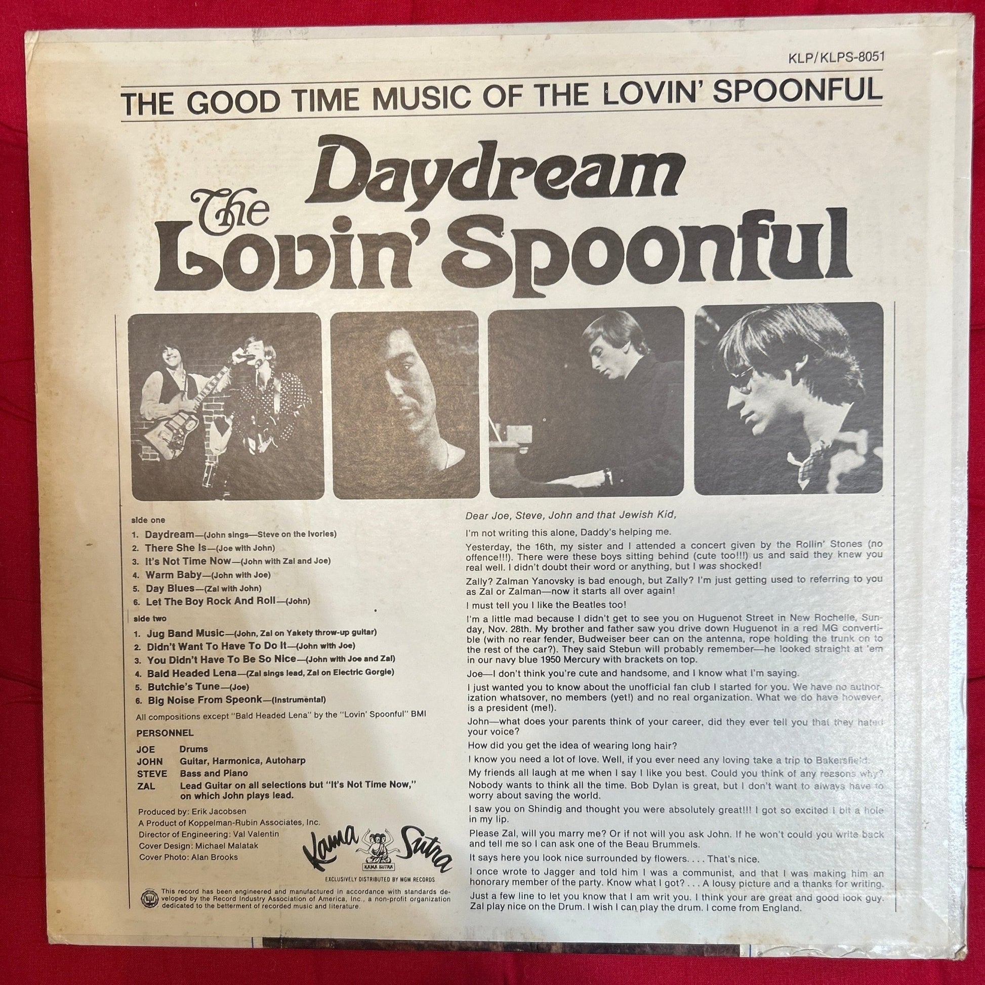 LP The Lovin' Spoonful ‎– Daydream 2ª Mano - DISCOS NAKASHA