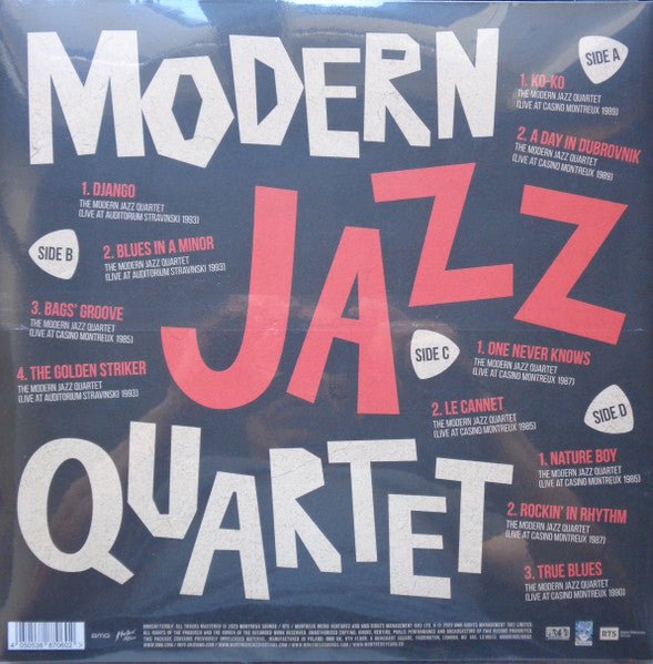 LP The Modern Jazz Quartet – The Montreux Years Nuevo precintado - DISCOS NAKASHA