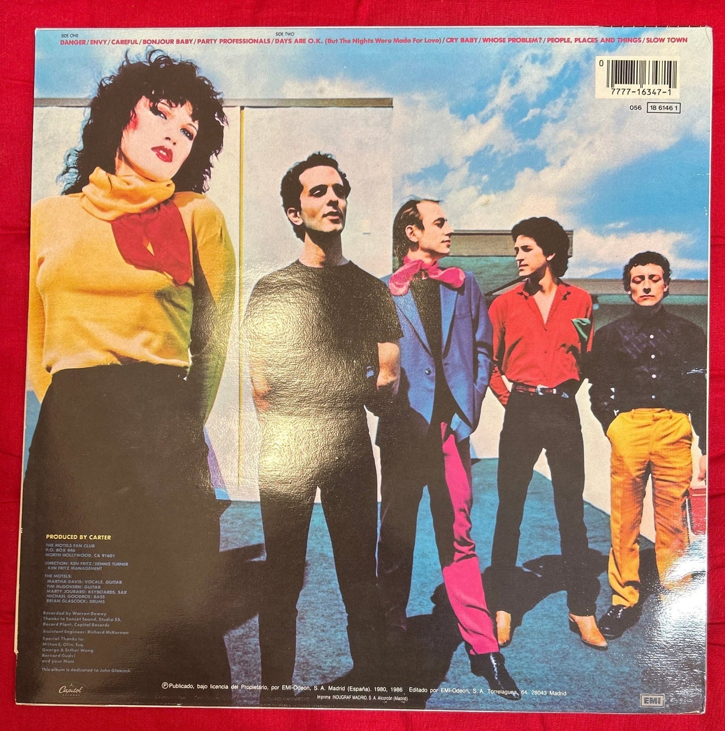 LP The Motels ‎– Careful 2ª Mano - DISCOS NAKASHA