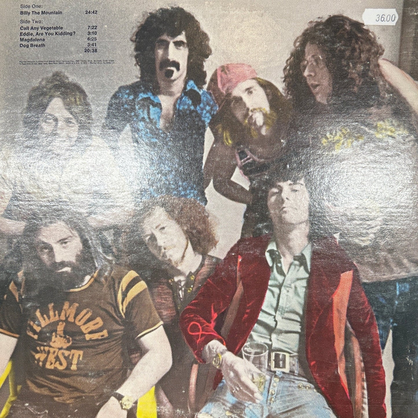 LP The Mothers ‎– Just Another Band From L.A. 2ª Mano - DISCOS NAKASHA