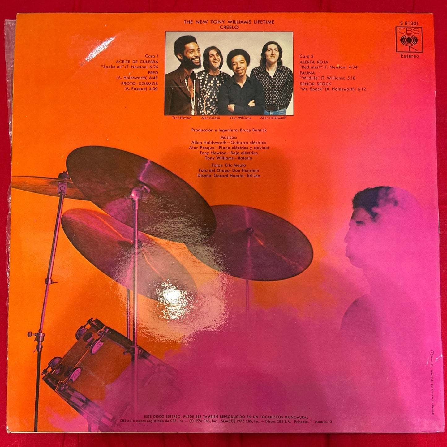 LP The New Tony Williams Lifetime – Believe It 2ª Mano - DISCOS NAKASHA