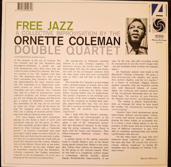 LP The Ornette Coleman Double Quartet – Free Jazz Nuevo precintado - DISCOS NAKASHA