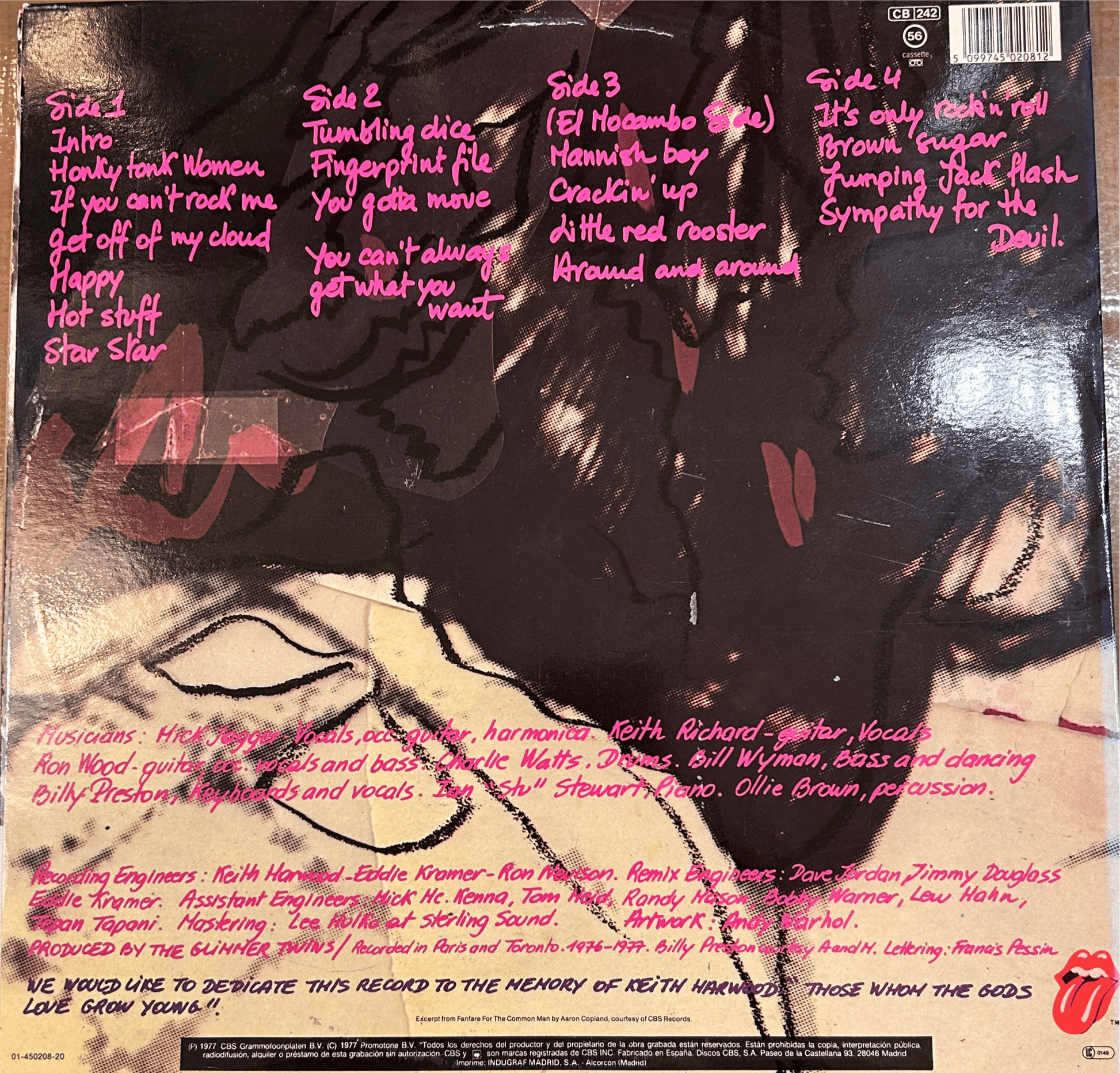 LP The Rolling Stones ‎– Love You Live 2ª mano - DISCOS NAKASHA