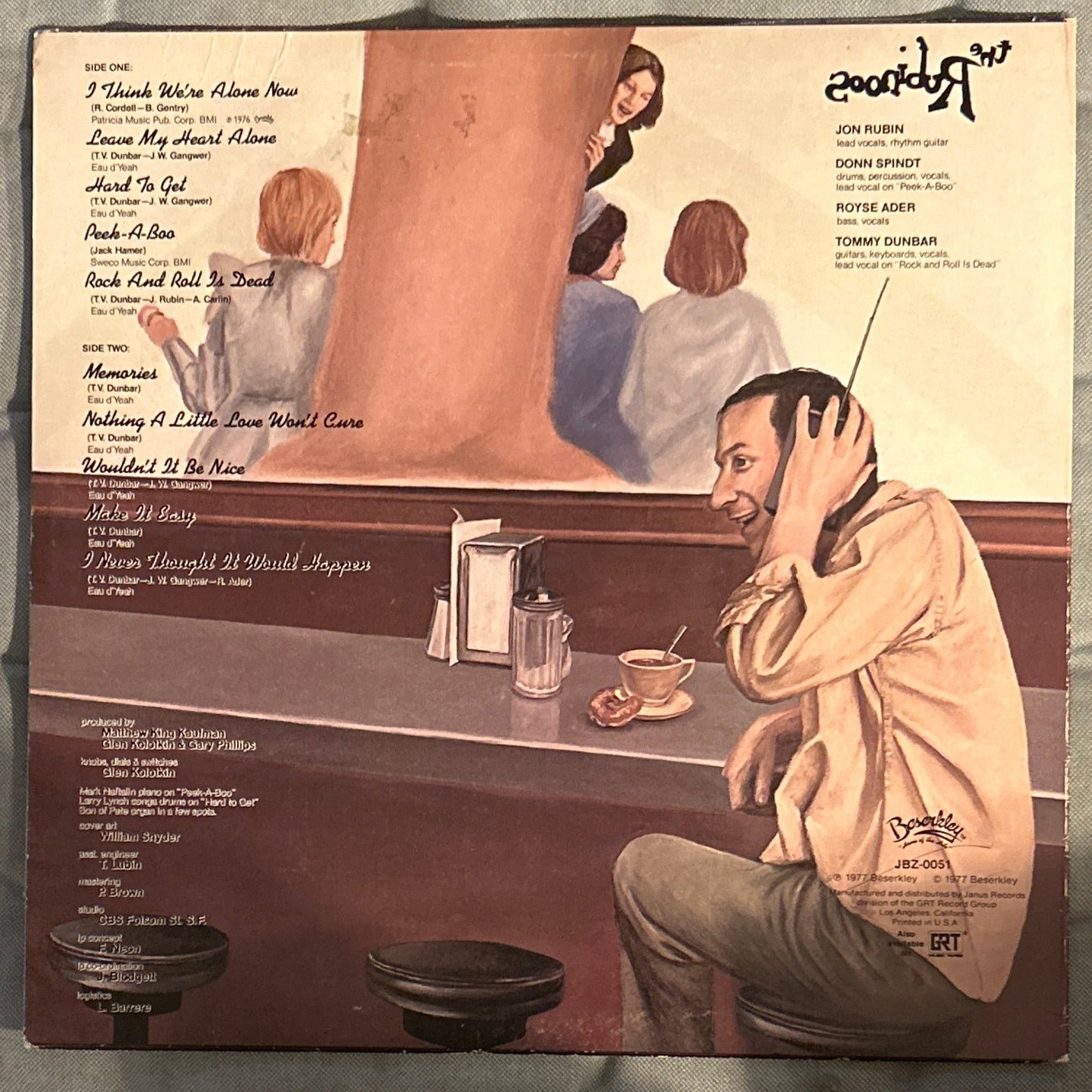 LP The Rubinoos ‎– The Rubinoos 2ª Mano - DISCOS NAKASHA