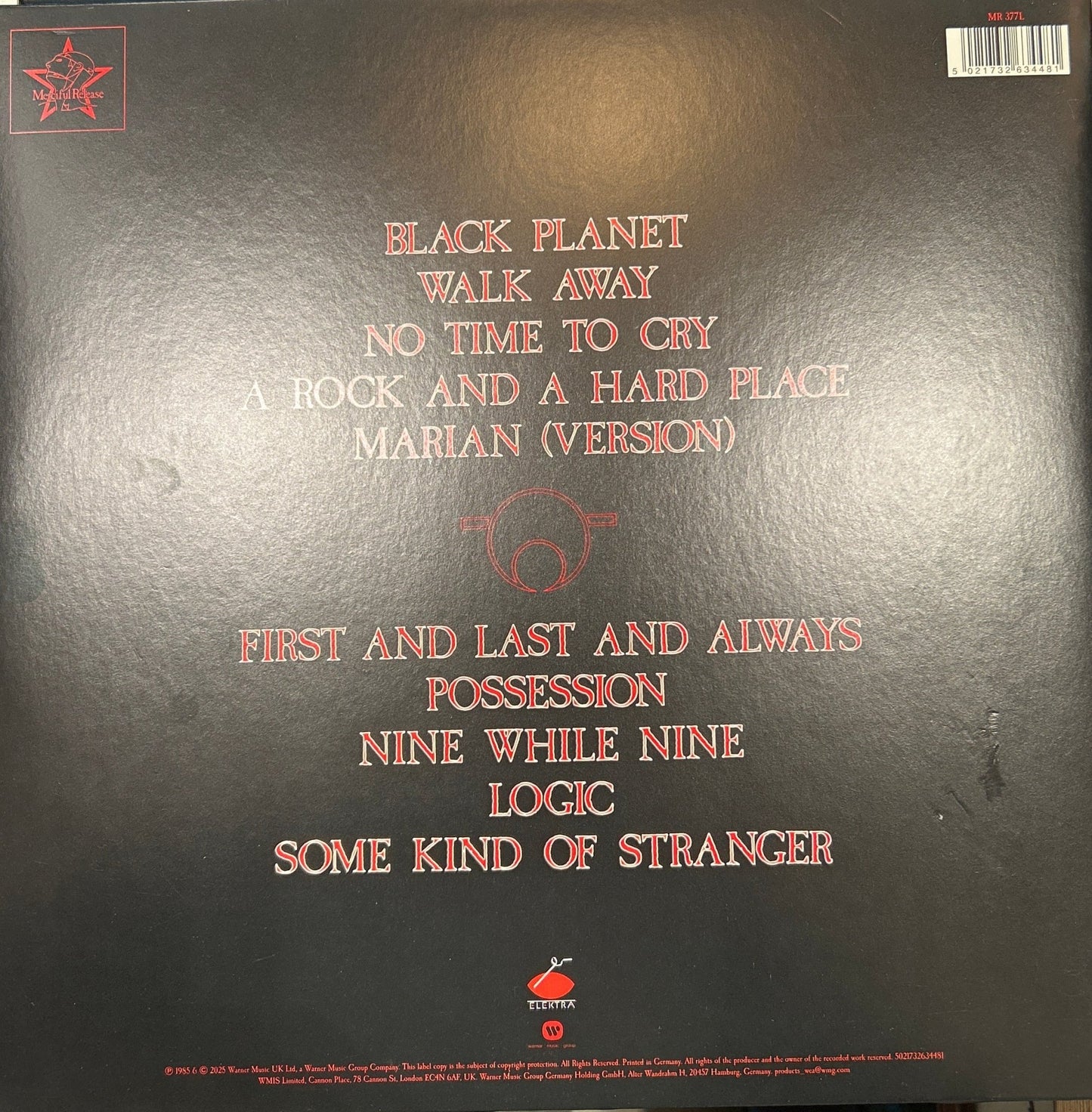 LP The Sisters Of Mercy – First And Last And Always 2ª mano - DISCOS NAKASHA