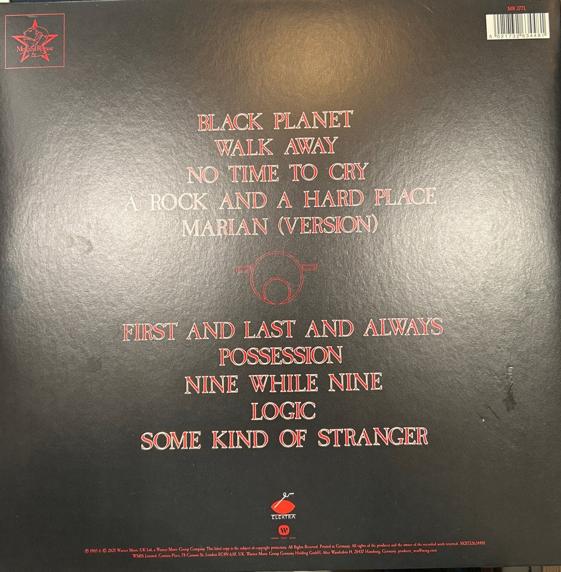 LP The Sisters Of Mercy – First And Last And Always 2ª mano - DISCOS NAKASHA