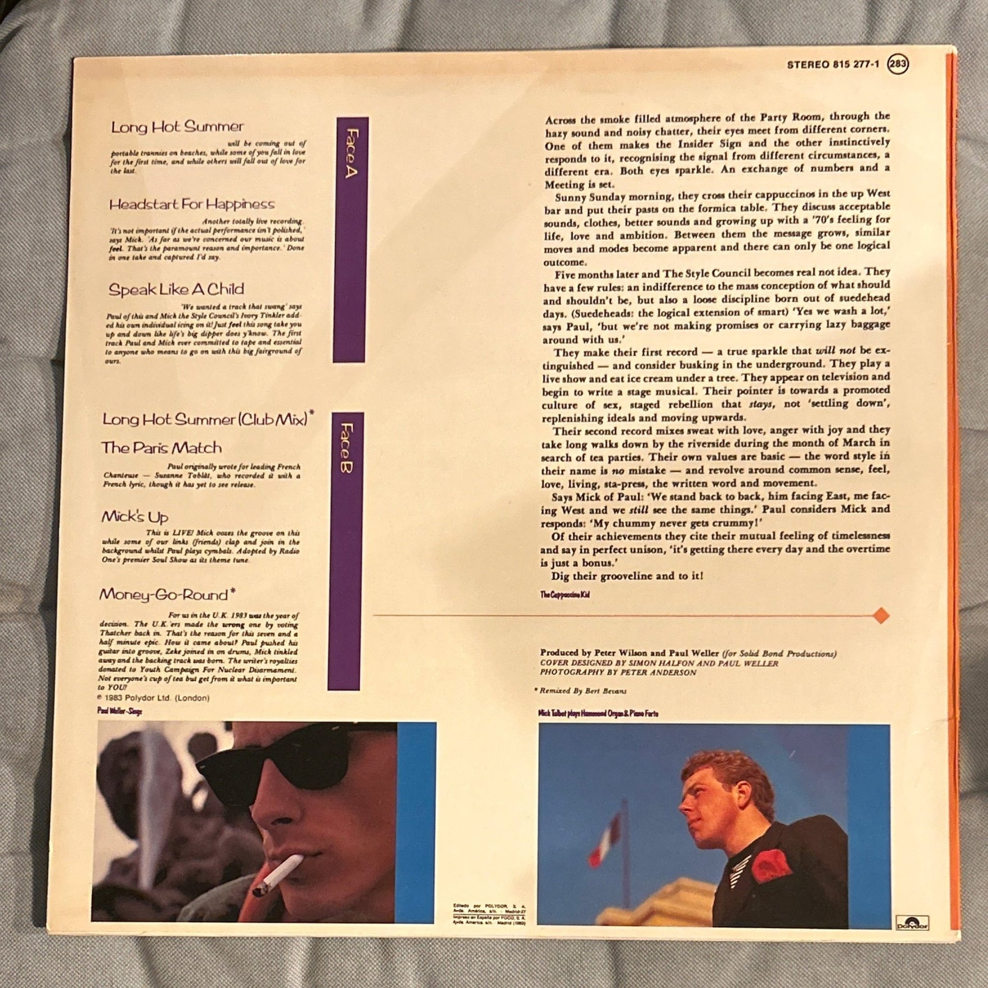 LP The Style Council ‎– Introducing: The Style Council 2ª mano - DISCOS NAKASHA