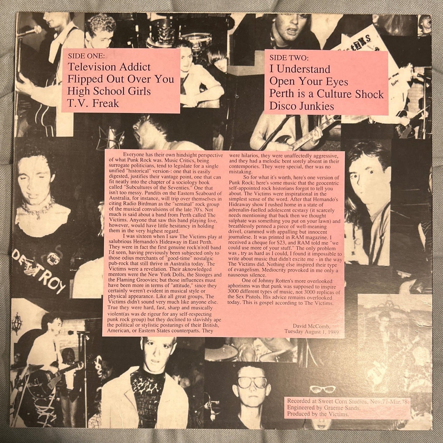 LP The Victims – All Loud On The Western Front 2ª Mano - DISCOS NAKASHA