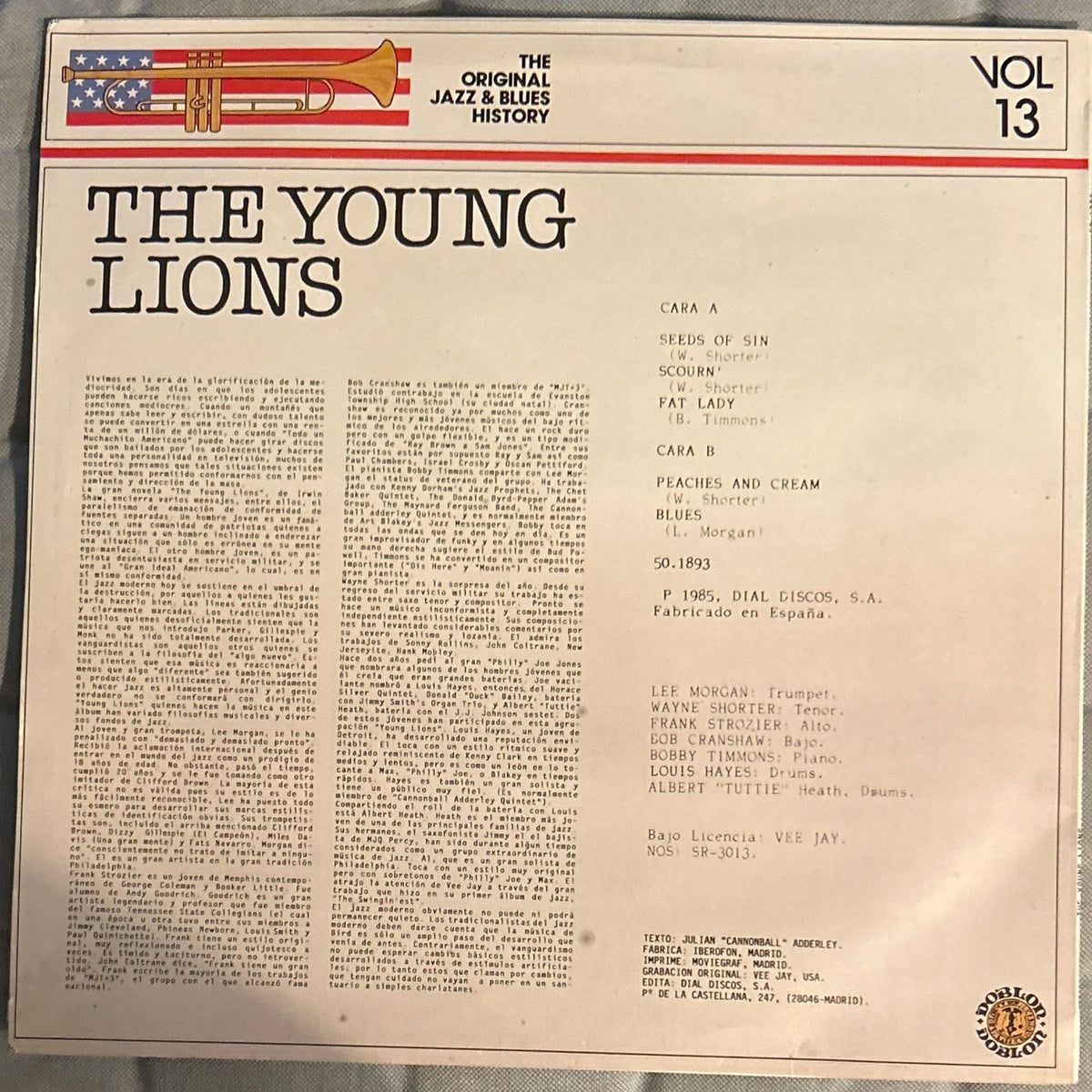 LP The Young Lions – The Young Lions 2ª Mano - DISCOS NAKASHA