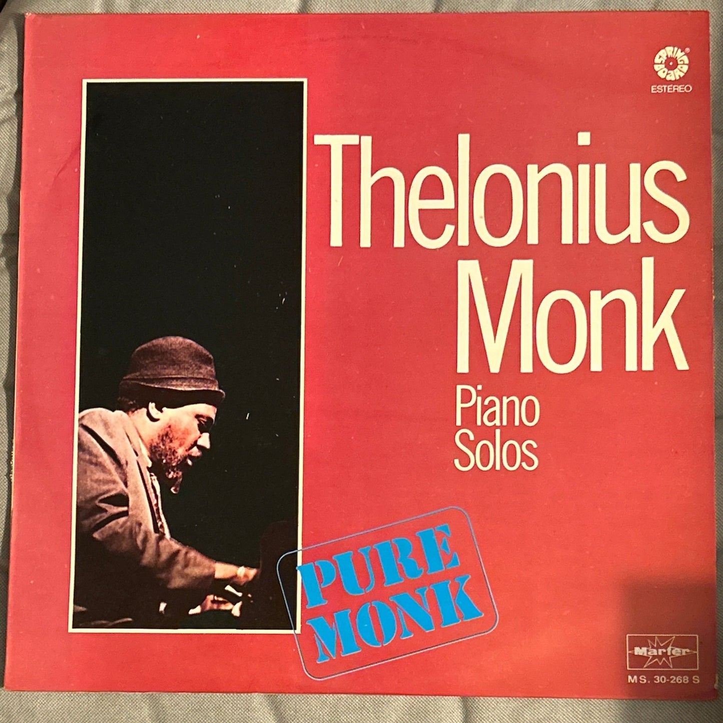 LP Thelonious Monk ‎– Piano Solos 2ª Mano - DISCOS NAKASHA
