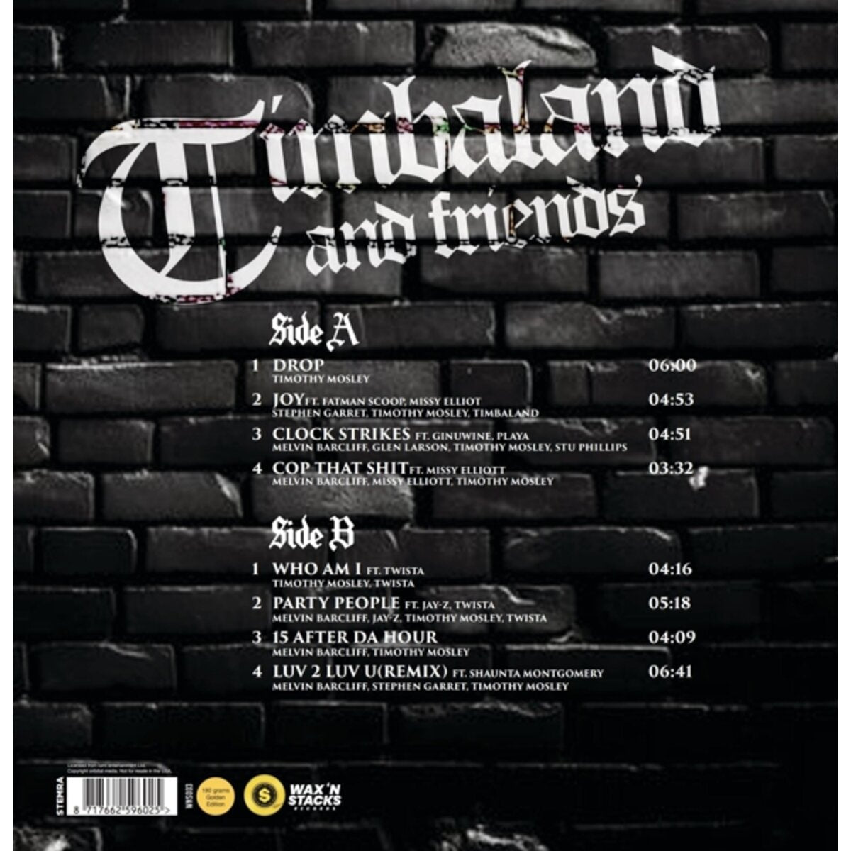 LP Timbaland – And Friends Nuevo precintado - DISCOS NAKASHA