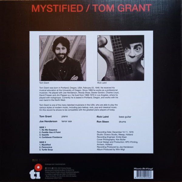 LP Tom Grant – Mystified Nuevo precintado - DISCOS NAKASHA
