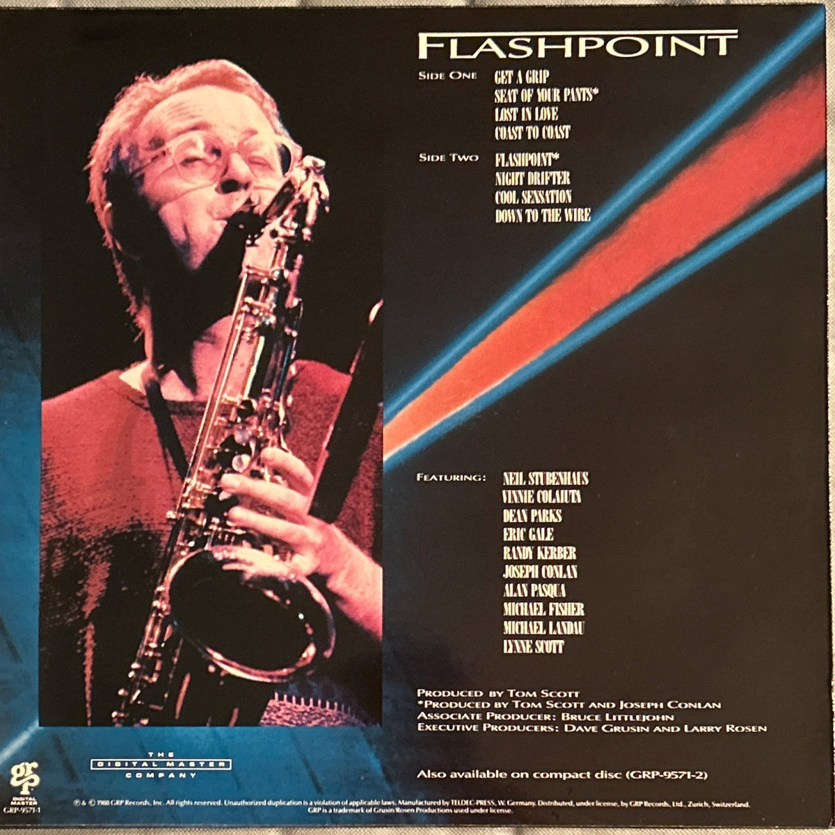 LP Tom Scott ‎– Flashpoint 2ª Mano - DISCOS NAKASHA