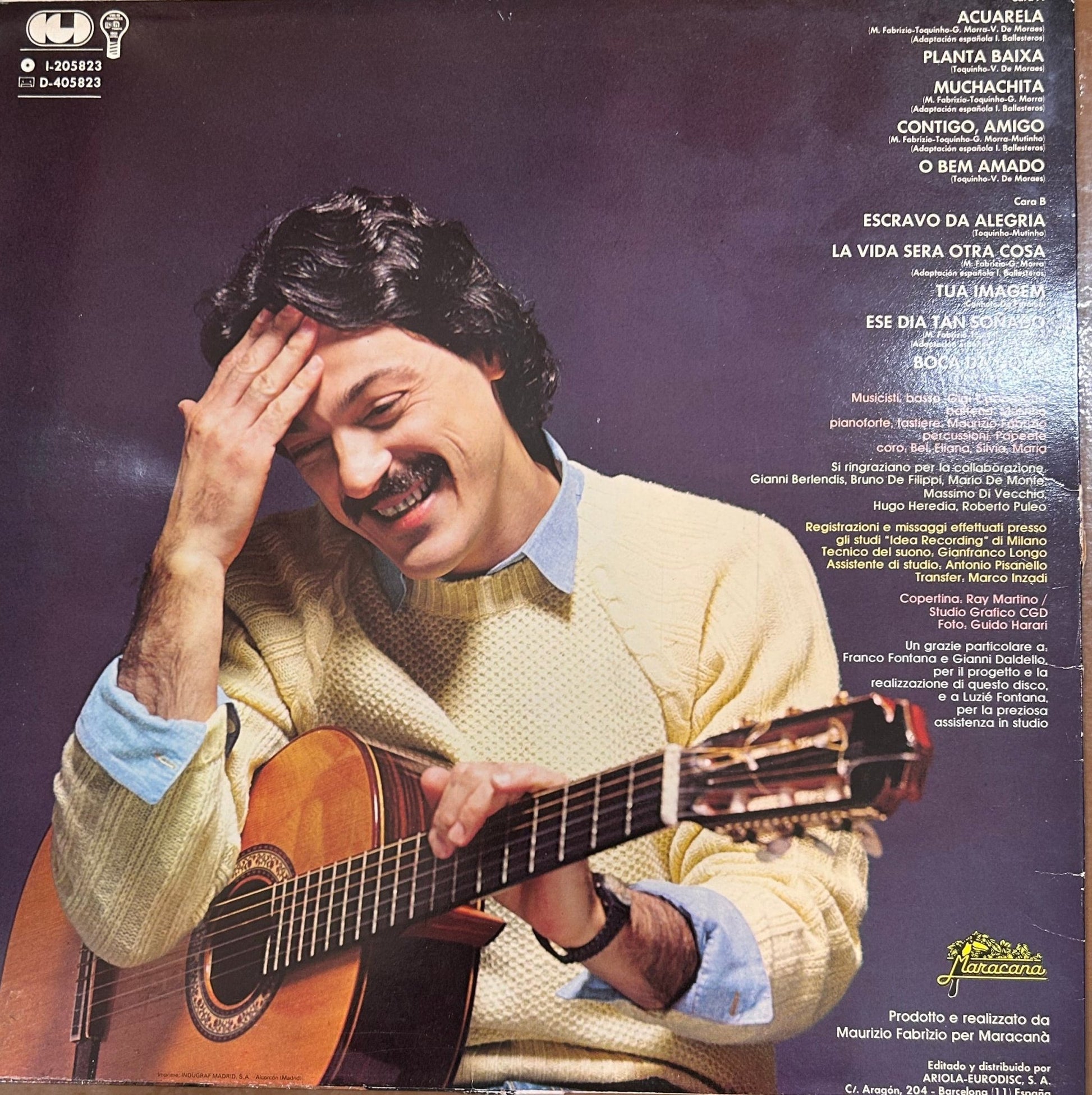 LP Toquinho ‎– Acuarela 2ª Mano - DISCOS NAKASHA
