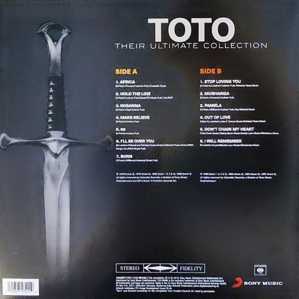 LP Toto ‎– Their Ultimate Collection Nuevo precintado - DISCOS NAKASHA