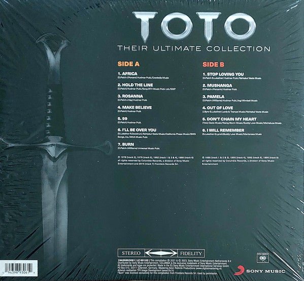 LP Toto ‎– Their Ultimate Collection Nuevo precintado - DISCOS NAKASHA