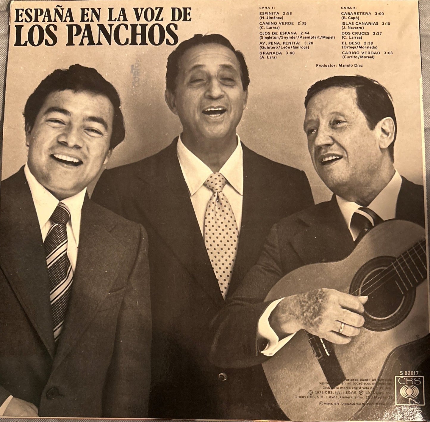 LP Trio Los Panchos ‎– España En La Voz De Los Panchos 2ª Mano (Producto exclusivo recogida en tienda) - DISCOS NAKASHA