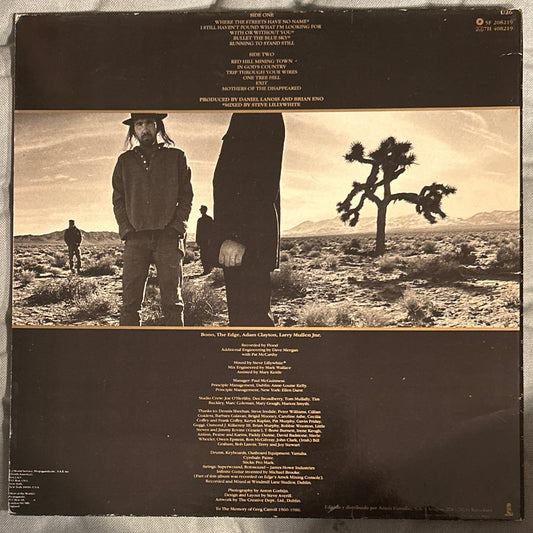 LP U2 ‎– The Joshua Tree 2ª mano - DISCOS NAKASHA
