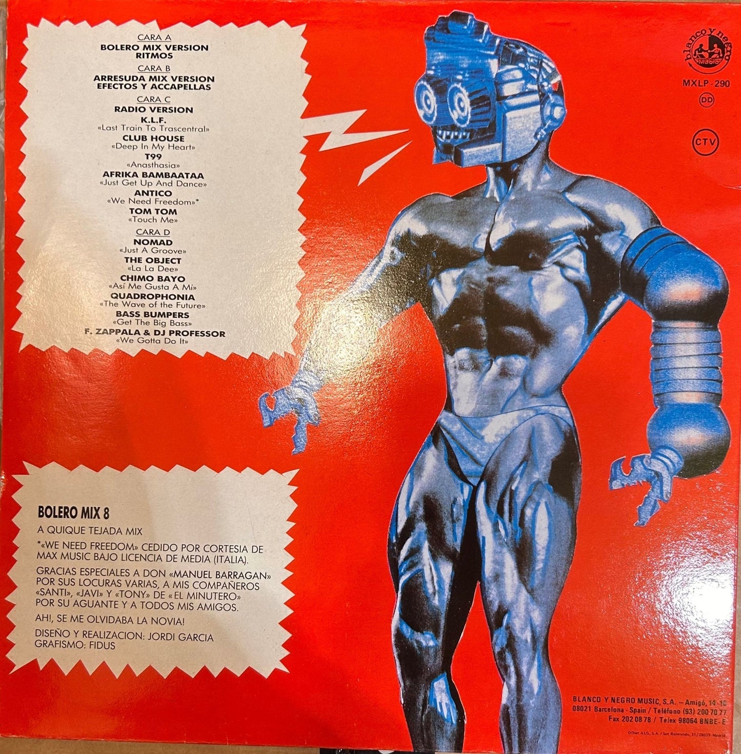 LP V/A ‎– Bolero Mix 8 2ª mano - DISCOS NAKASHA